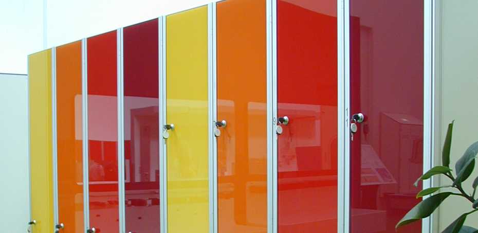 glass lockers